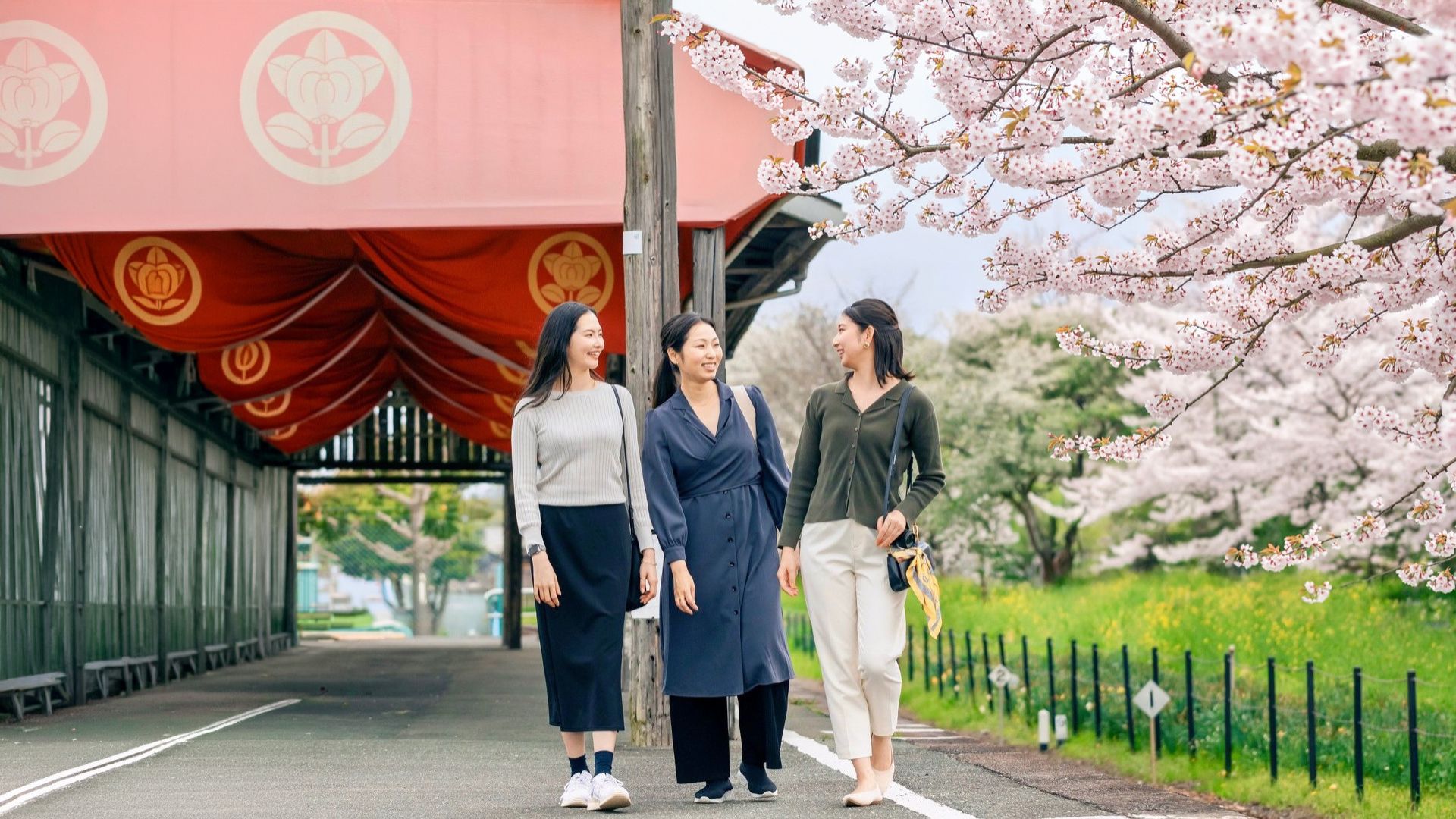 ローカル列車のお花見旅
